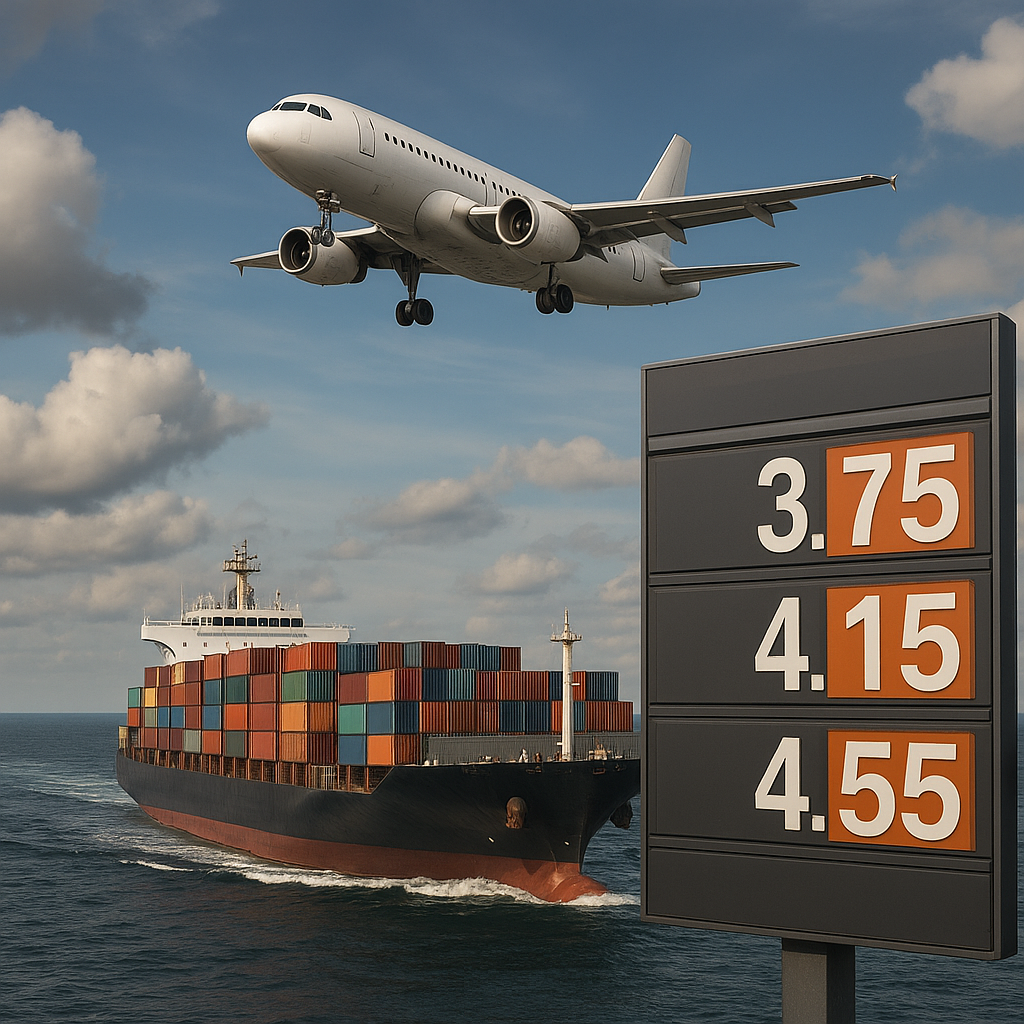 Czy rozwój transportu wodnego i lotniczego zwiększy ceny paliw?