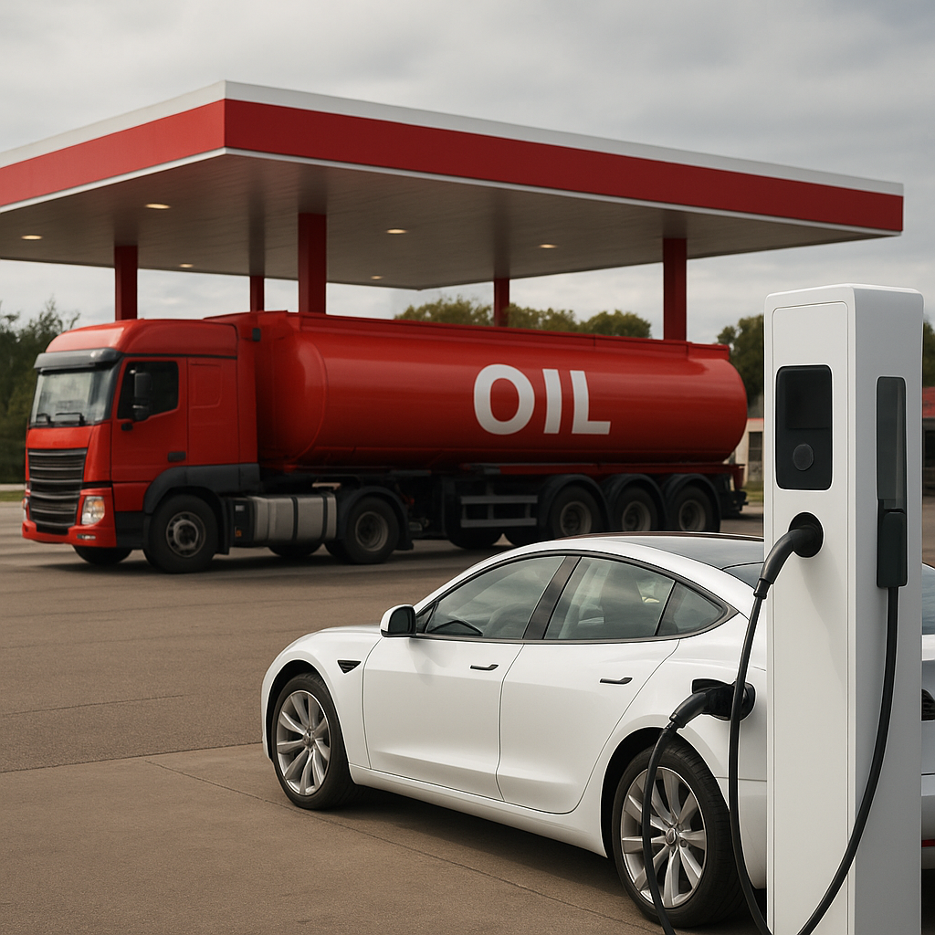 Jak koncerny paliwowe reagują na rosnącą popularność aut elektrycznych